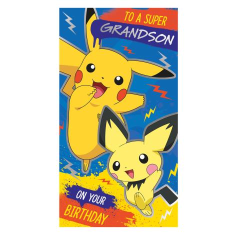Super Grandson Pokemon Birthday Card £2.10